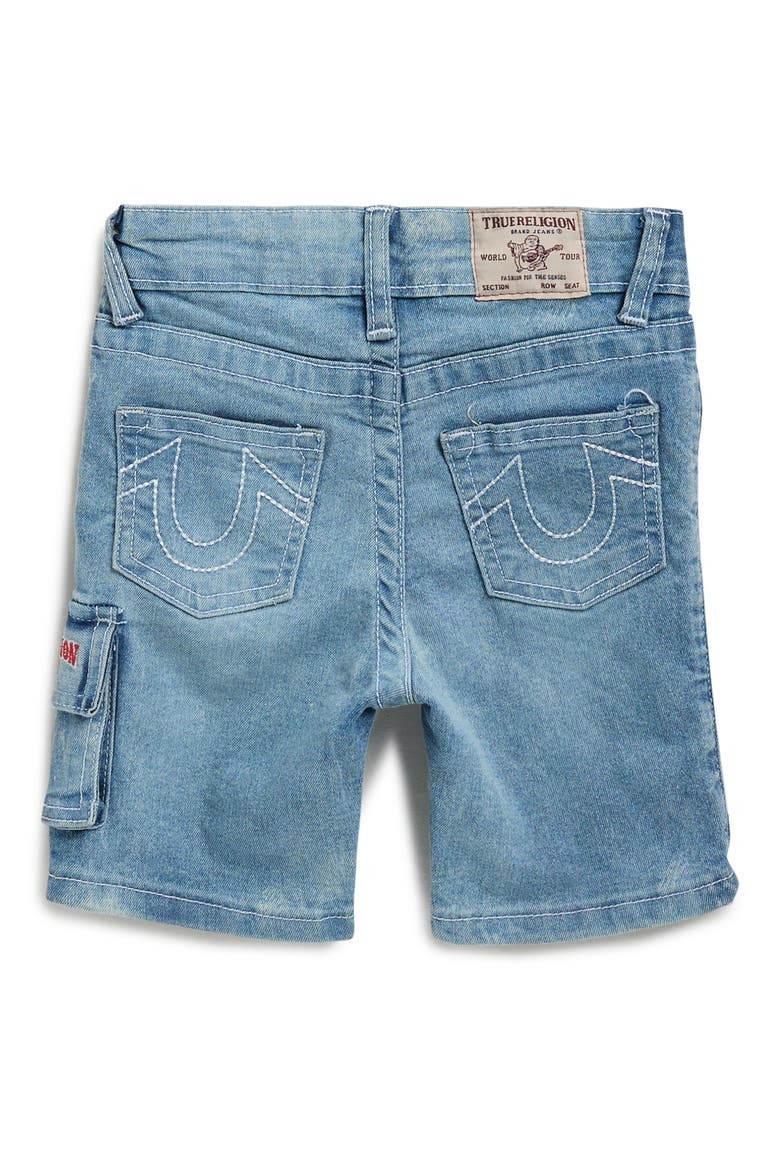 Graphic T-Shirt & Denim Cargo Shorts Set, Alternate, color, DAPHN