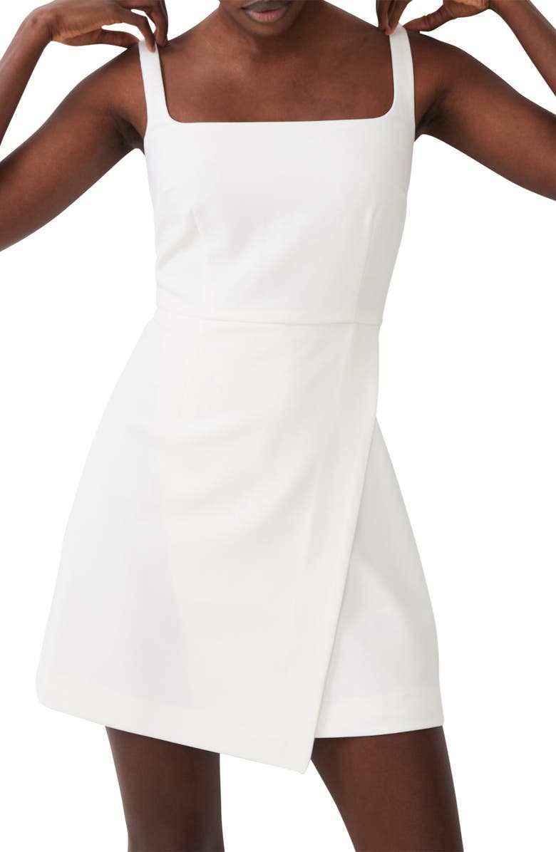 French Connection Whisper Faux Wrap Minidress, Alternate, color, Summer Whi