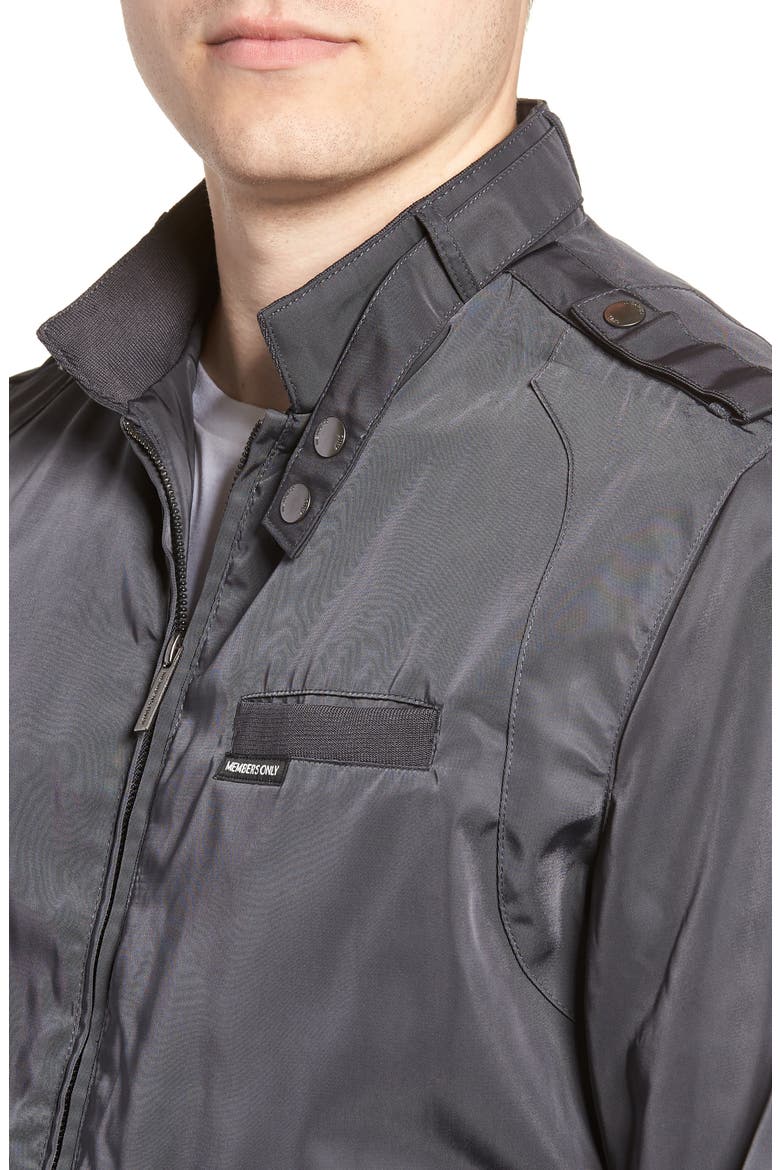Men's Heavy Iconic Racer Quilted Lining Jacket, Alternate, color, CHARCOAL