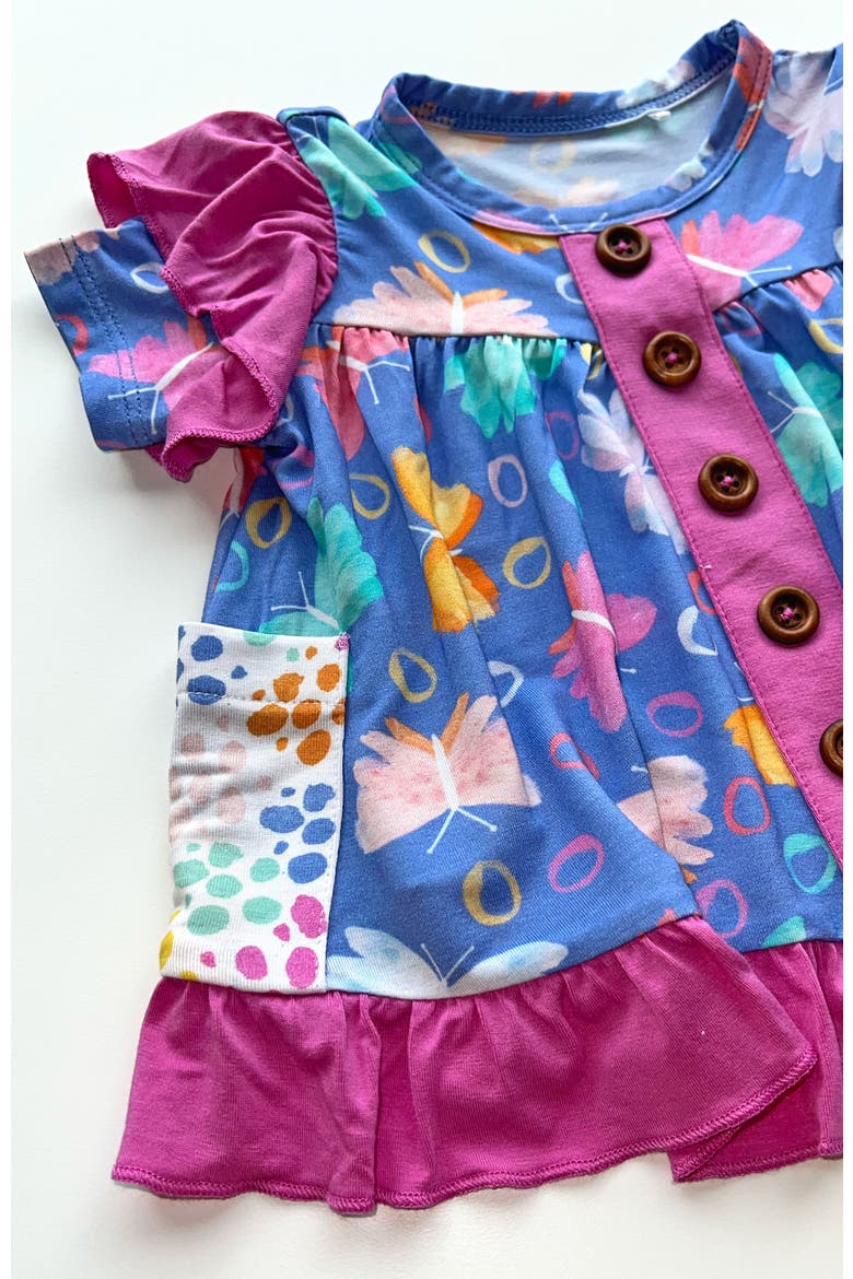 Korrie Peplum & Legging Set, Alternate, color, Butterflies
