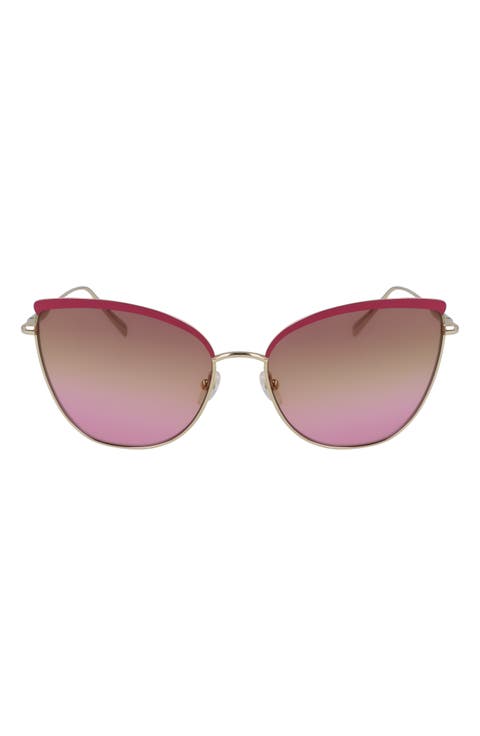 Roseau 60mm Gradient Butterfly Sunglasses