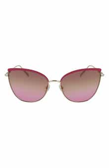 Longchamp Roseau 60mm Gradient Butterfly Sunglasses