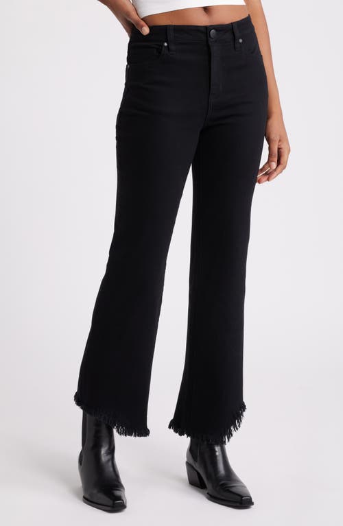 1822 Denim High Waist Slim Bootcut Jeans in Black 