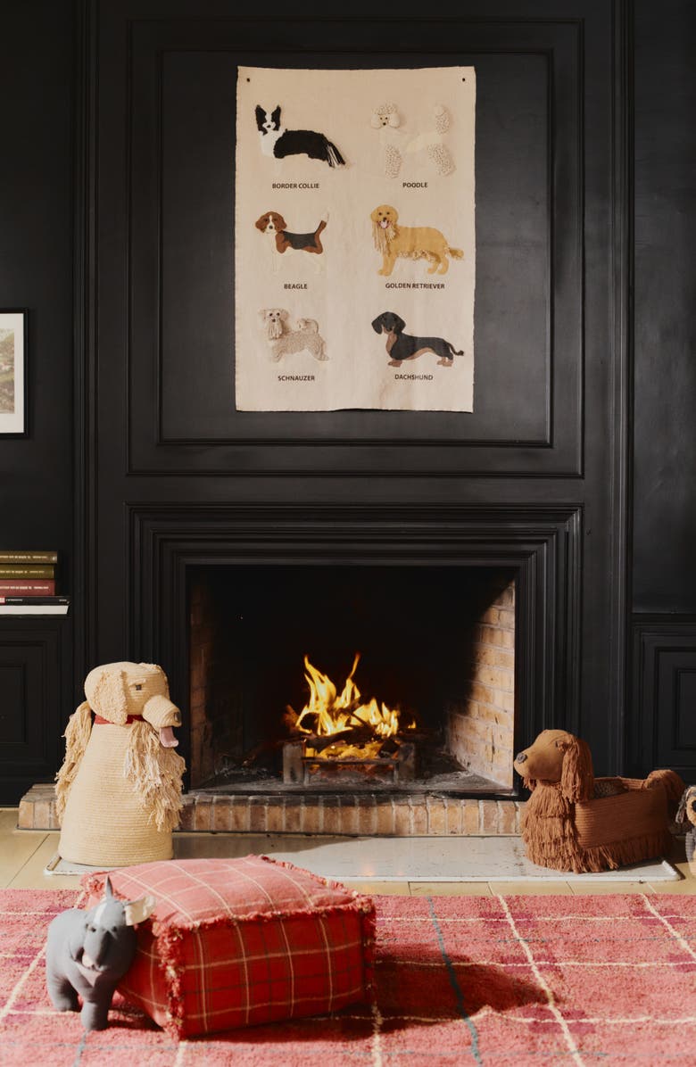 Lorena Canals Tartan Washable Cotton Blend Area Rug, Alternate, color, Red