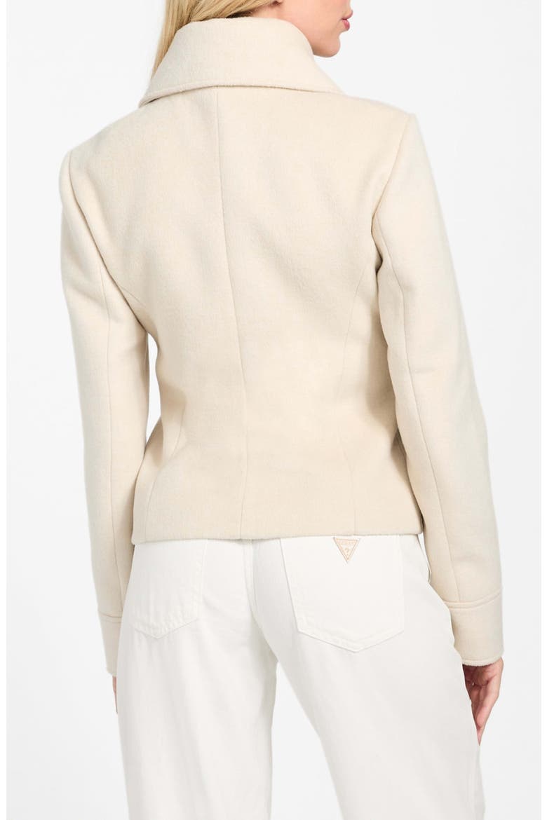 Melissa Crop Melton Peacoat, Alternate, color, LIGHT BEIGE