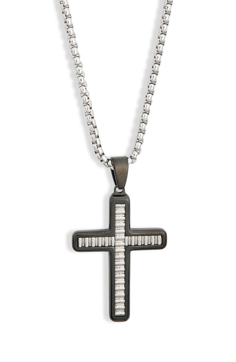 AMERICAN EXCHANGE Men's Cross Pendant Necklace, Alternate, color, 
