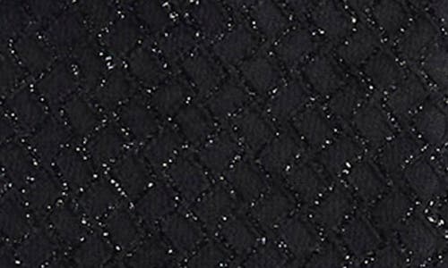 Maggy London Sleeveless Tinsel Knit Midi Dress In Black