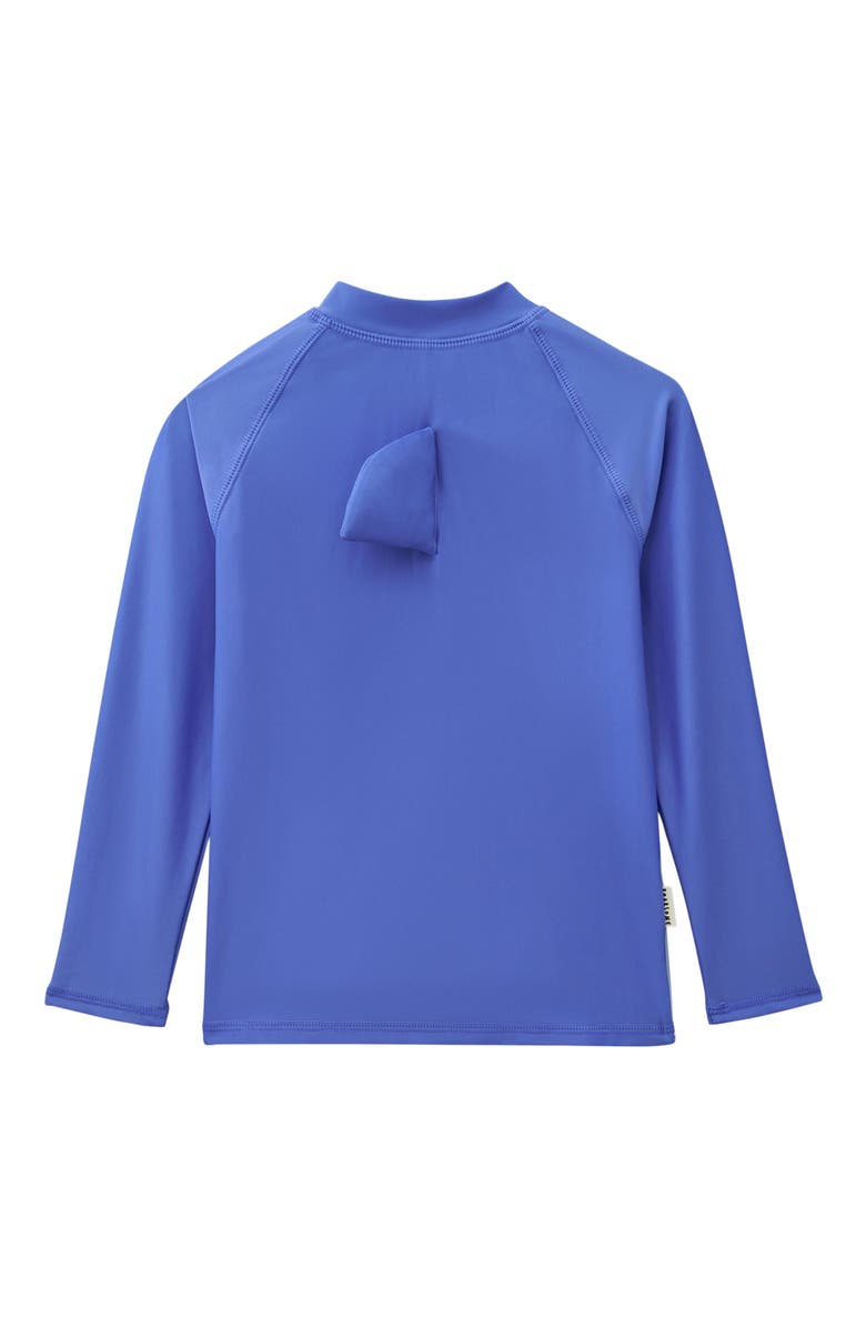 Roarsome Quarter Zip Long Sleeve Rash Guard Little Kids & Big Kids, Alternate, color, Medium Blue