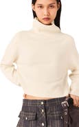 maje High-neck cashmere sweater