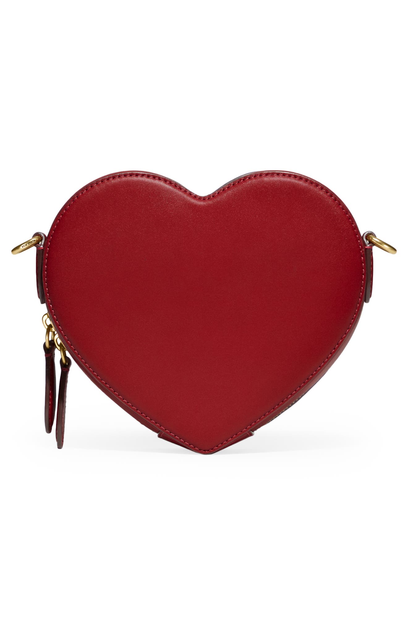 COACH Glove Tanned Leather Heart Crossbody Bag, Alternate, color, 