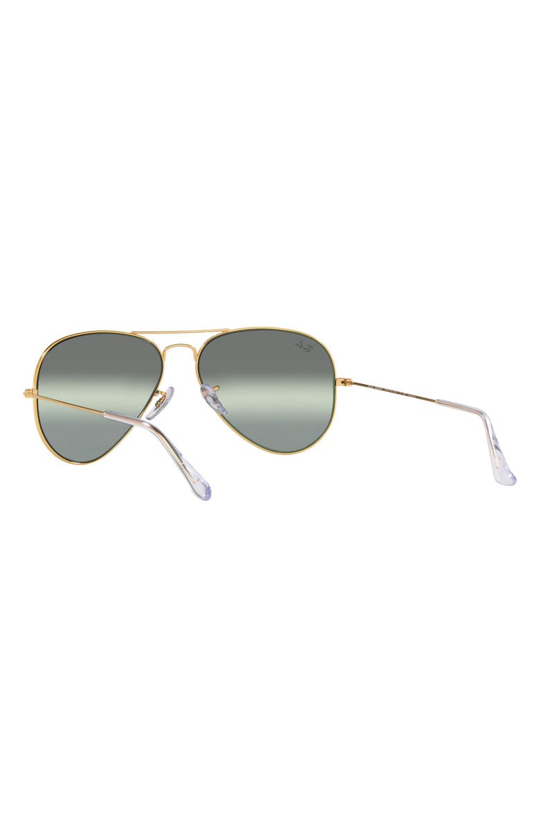 Ray-Ban 58mm Polarized Aviator Sunglasses, Alternate, color, 