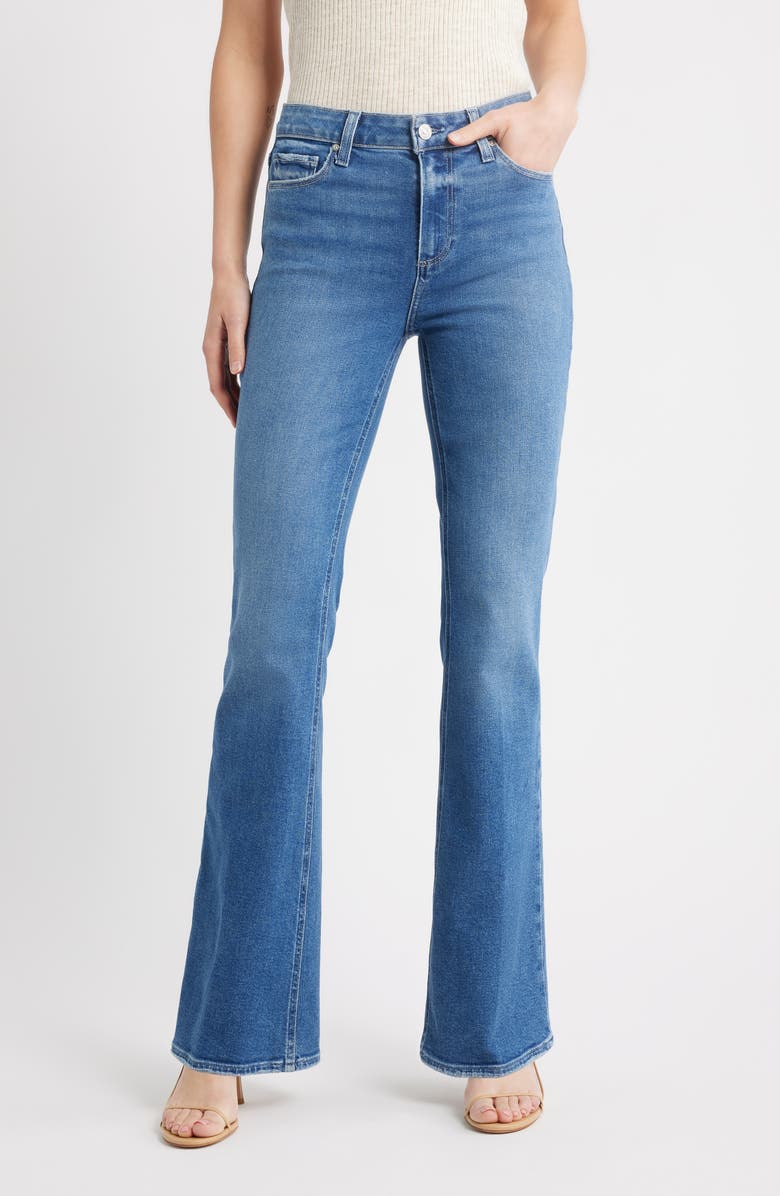 PAIGE Laurel Canyon High Waist Bootcut Jeans, Main, color, Tarnished