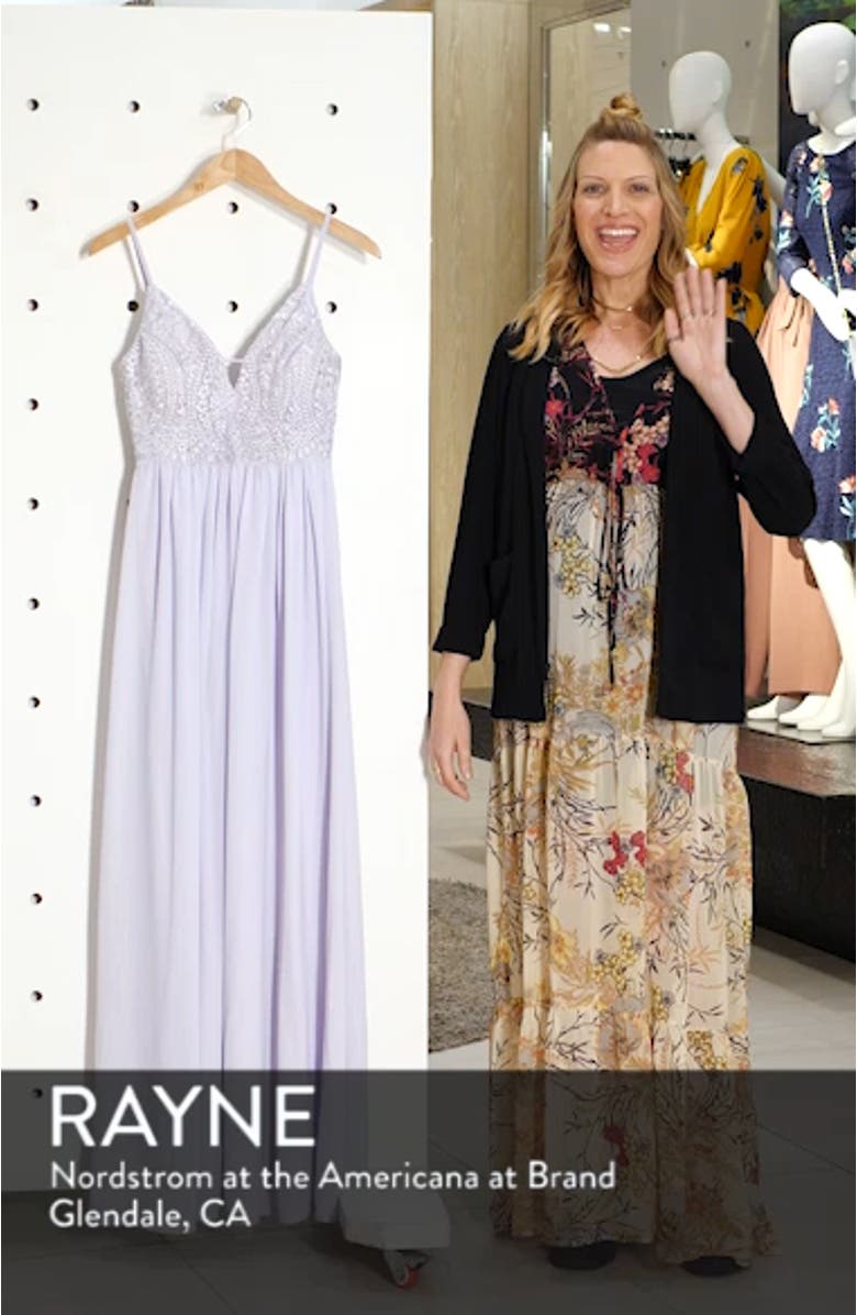 Back Tie Chiffon Evening Dress, sales video thumbnail