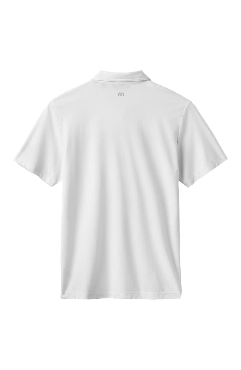 TravisMathew Men's TravisMathew White New York Yankees Top Recruit Tri-Blend Polo, Alternate, color, White