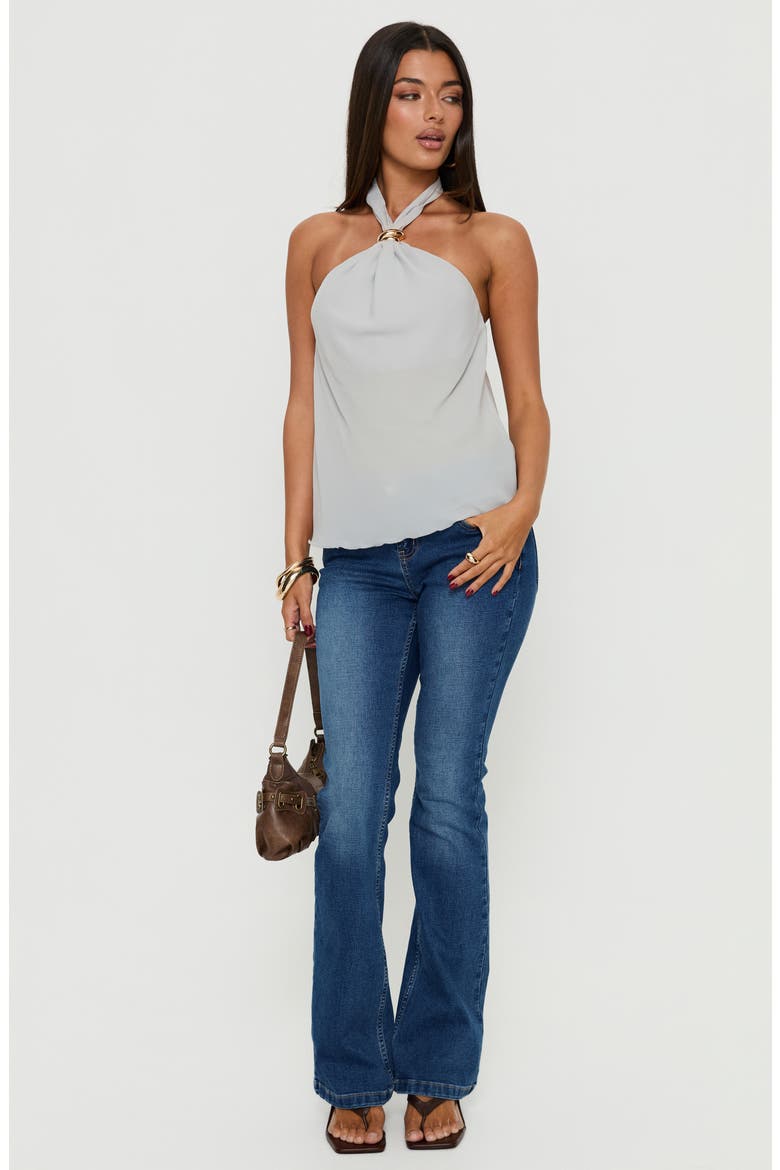Darlinn Hardware Halter Top, Alternate, color, GREY