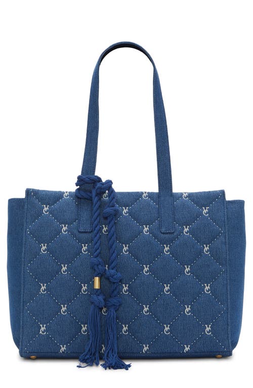 Vince Camuto Barry Quilted Denim Tote