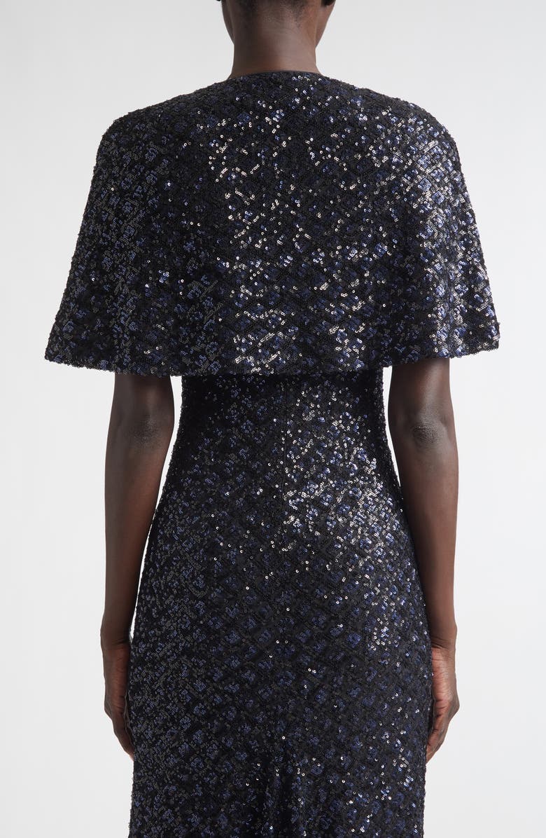 ST. JOHN Metallic Shimmer Tweed Bolero Jacket, Alternate, color, Midnight Metallic