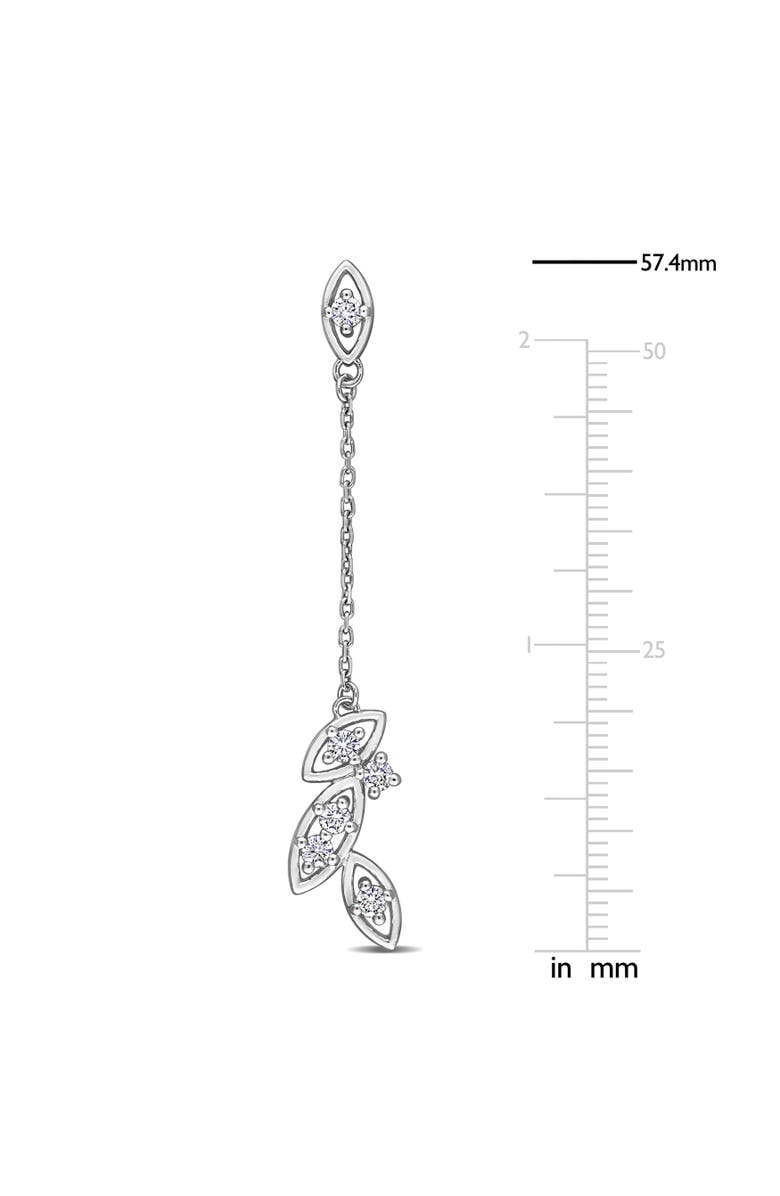Julianna B. Diamond Dangle Drop Earrings 14k White Gold, Alternate, color,