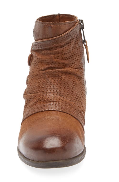 Miz Mooz Sallie Scrunch Leather Boot In Animal Print