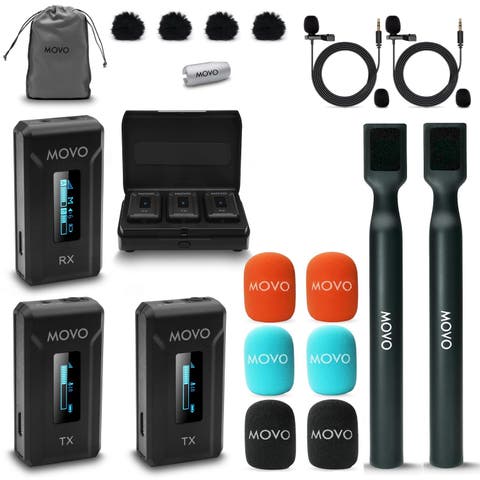 WMX-2-DUO Dual Microphone Compact Wireless System with Handheld Extension Mounts