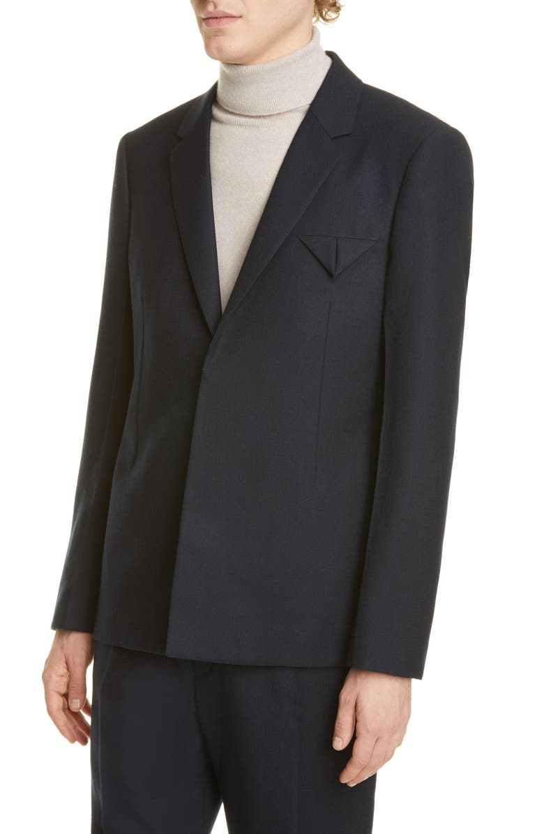 Bottega Veneta Wool Felt Blazer, Alternate, color, 