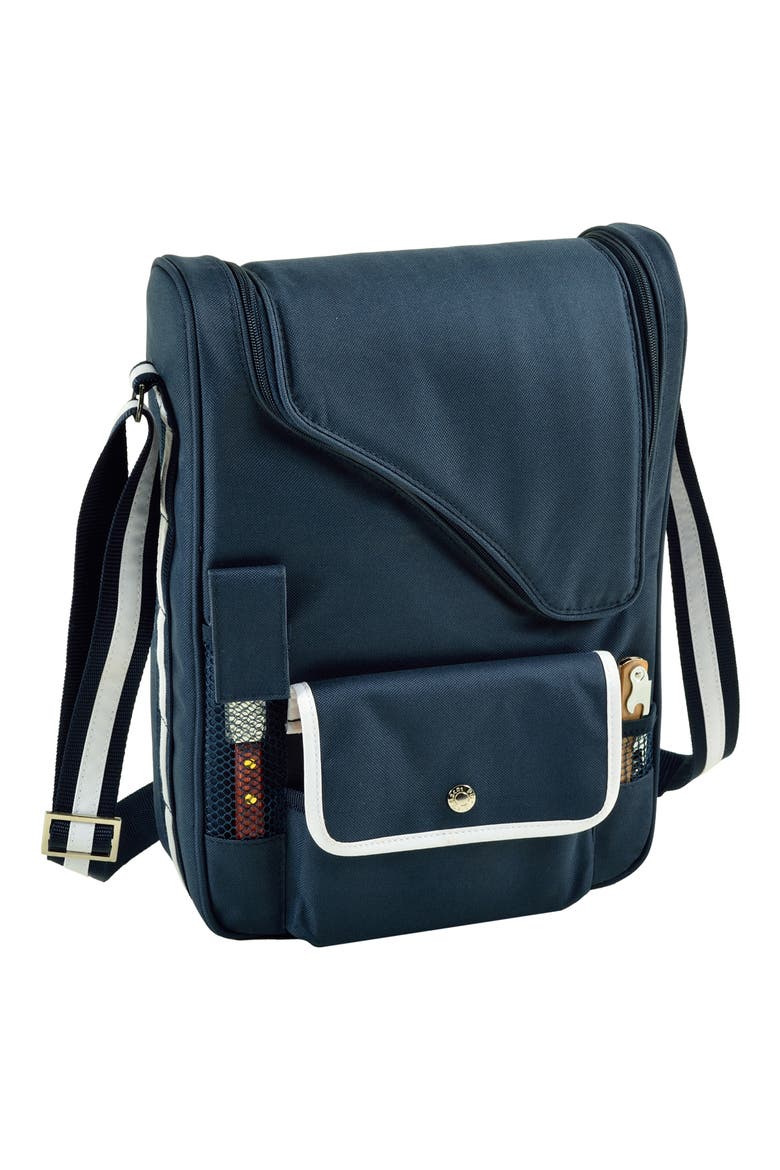 Wine & Cheese Cooler Bag, Main, color, NAVY