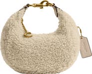 COACH Jonie Genuine Shearling Top Handle Bag