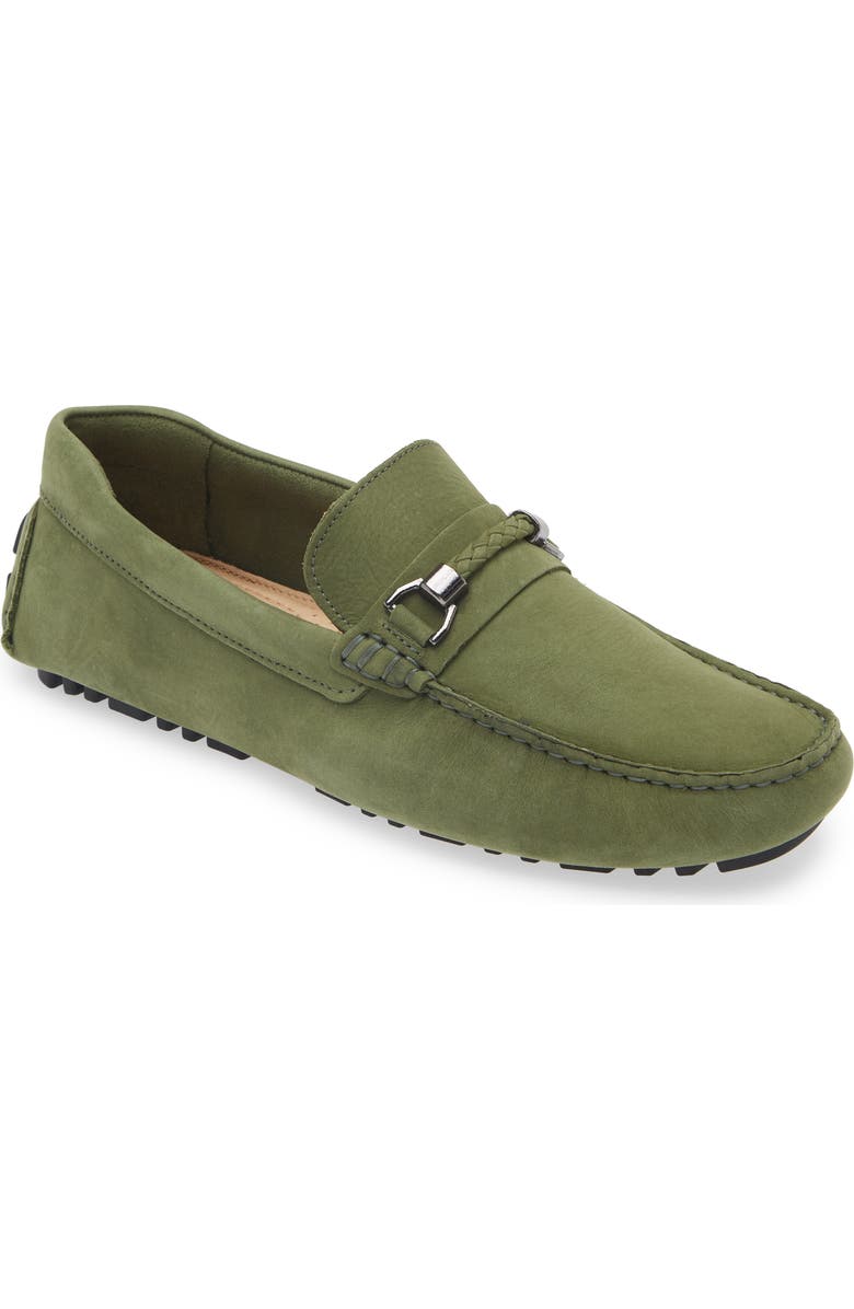 Nordstrom Barrett Braided Bit Driving Shoe, Main, color, Olive Mayfly