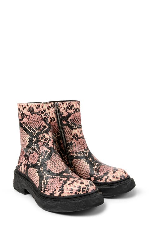 Lab Vamonos Snakeskin Embossed Boot (Women)