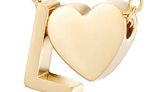 Jane Basch Designs Initial Heart Pendant Necklace In Gold