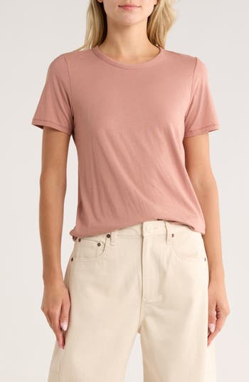 Rag & Bone The Jersey T-shirt In Pink