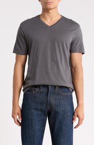 John Varvatos Vaan Mercerized Cotton V-Neck T-Shirt