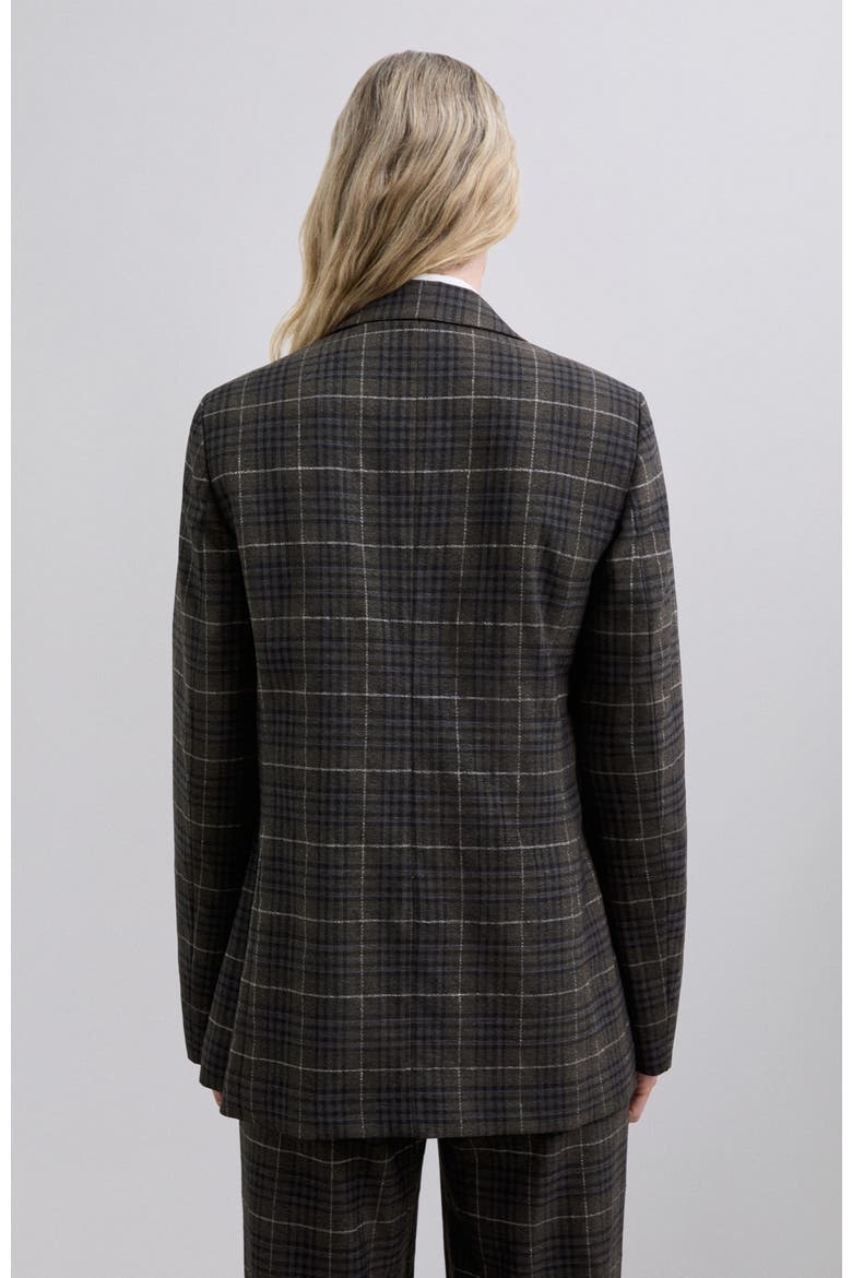 Browncheck Blazer, Alternate, color, Browncheck