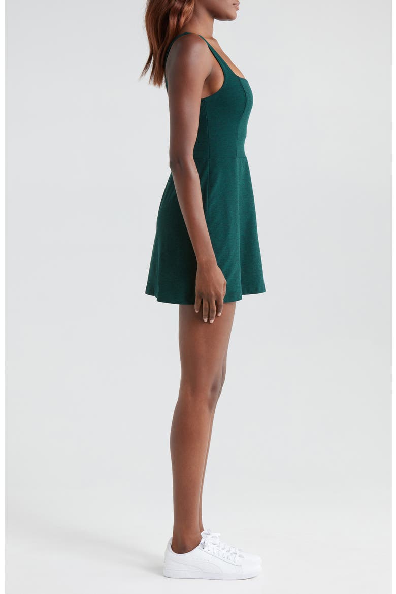 Court Appeal Space Dye Active Minidress, Alternate, color, DARK SPRUCE GREEN