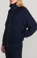 Varley Tyde Mixed Media Zip Front Sweatshirt