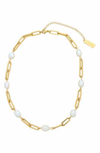 st. Moran Freshwater Pearl Station Necklace