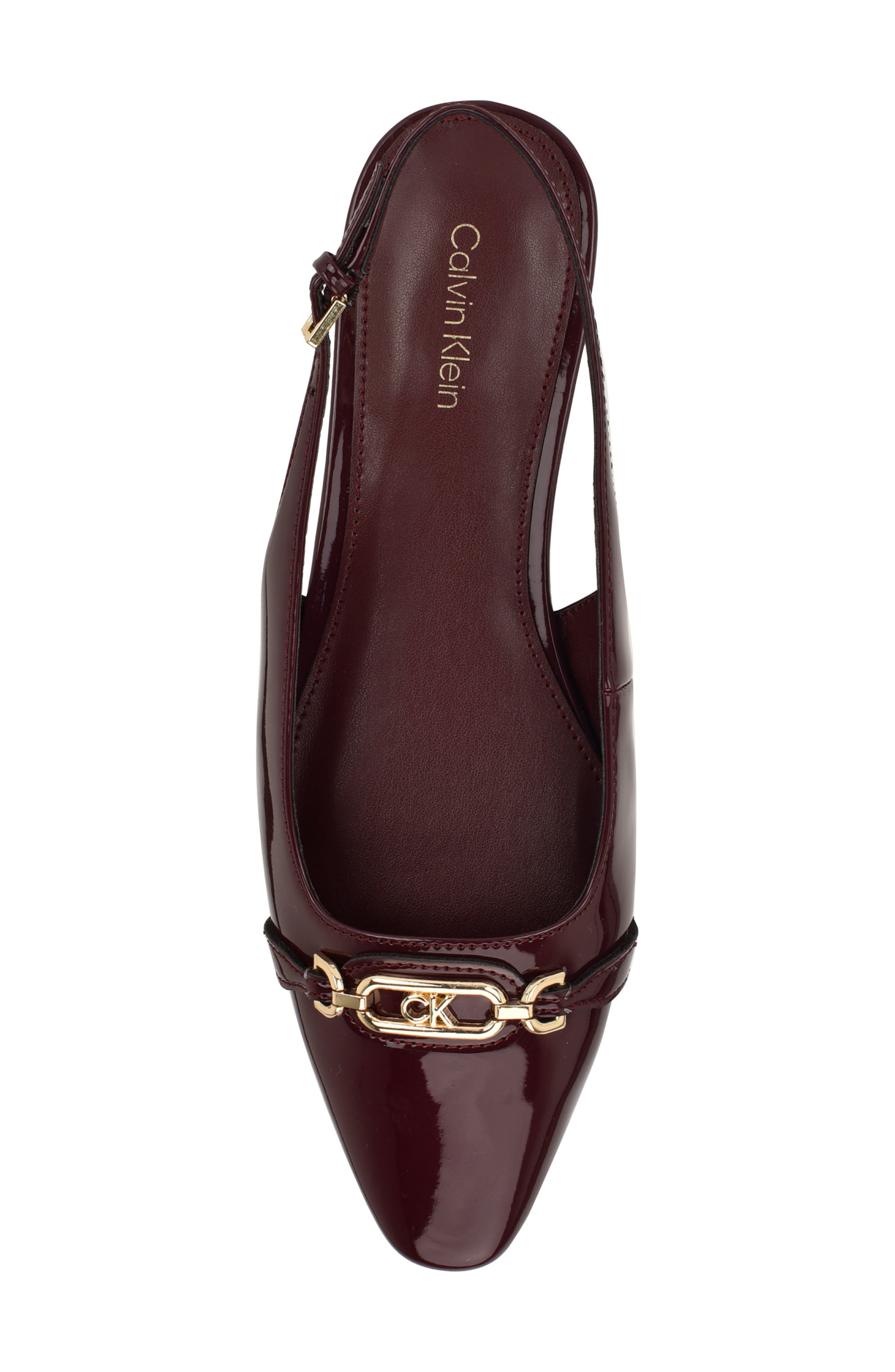 Flenea Slingback Flat, Alternate, color, RED