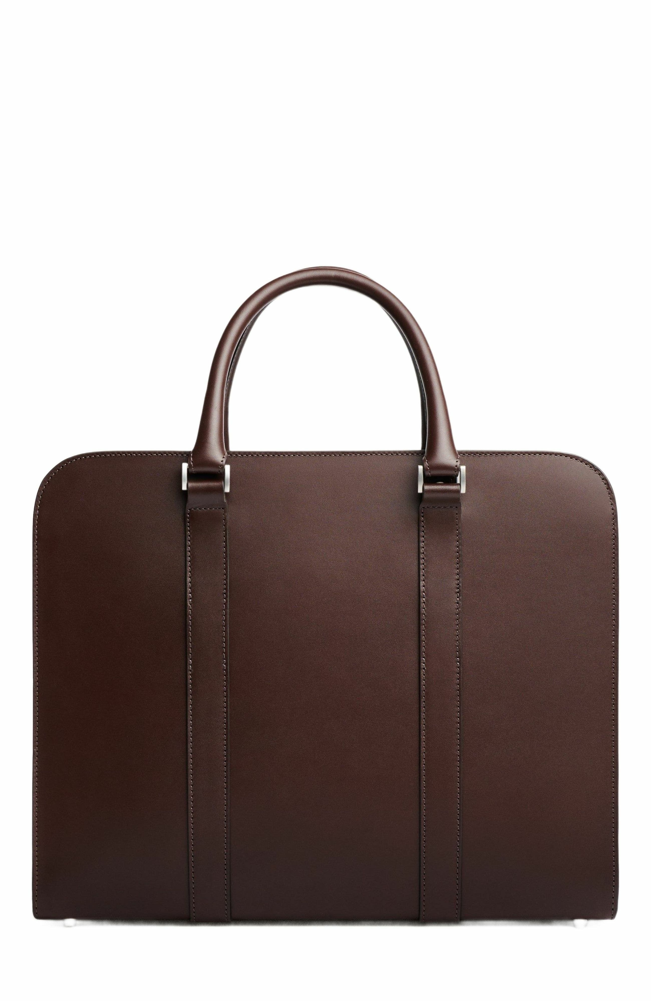Carl Friedrik Palissy Double Briefcase, Alternate, color, Chocolate