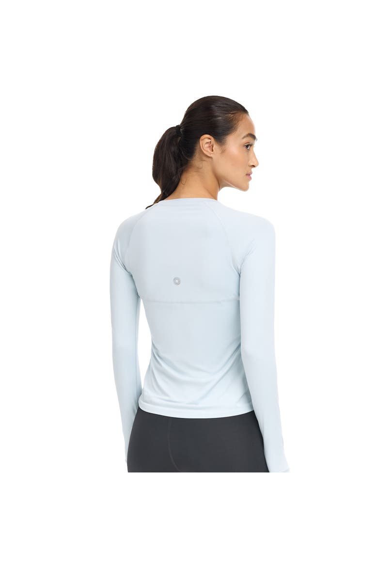 Women's Sun and UV Protection Drawstring Crew Shirt, Alternate, color, Soft Gray