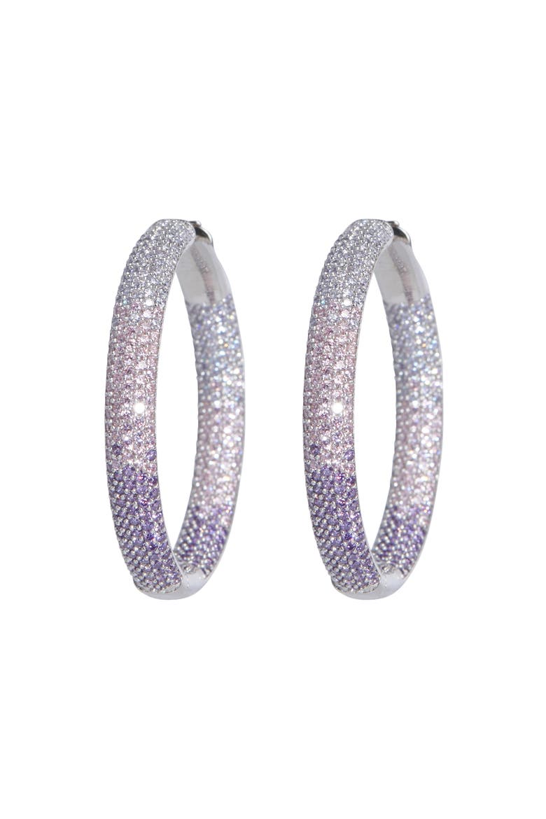 Tire Hoop, Main, color, Purple/White Rhodium