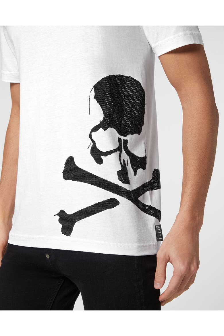 T-Shirt Round Neck Tattoo Men, Alternate, color, white
