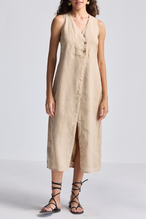 Straight Dress with Front Slit
