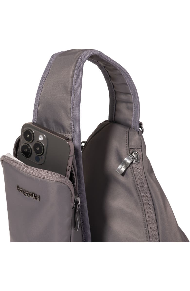BAGGALLINI Central Park Large Sling, Alternate, color, Smoke Twill
