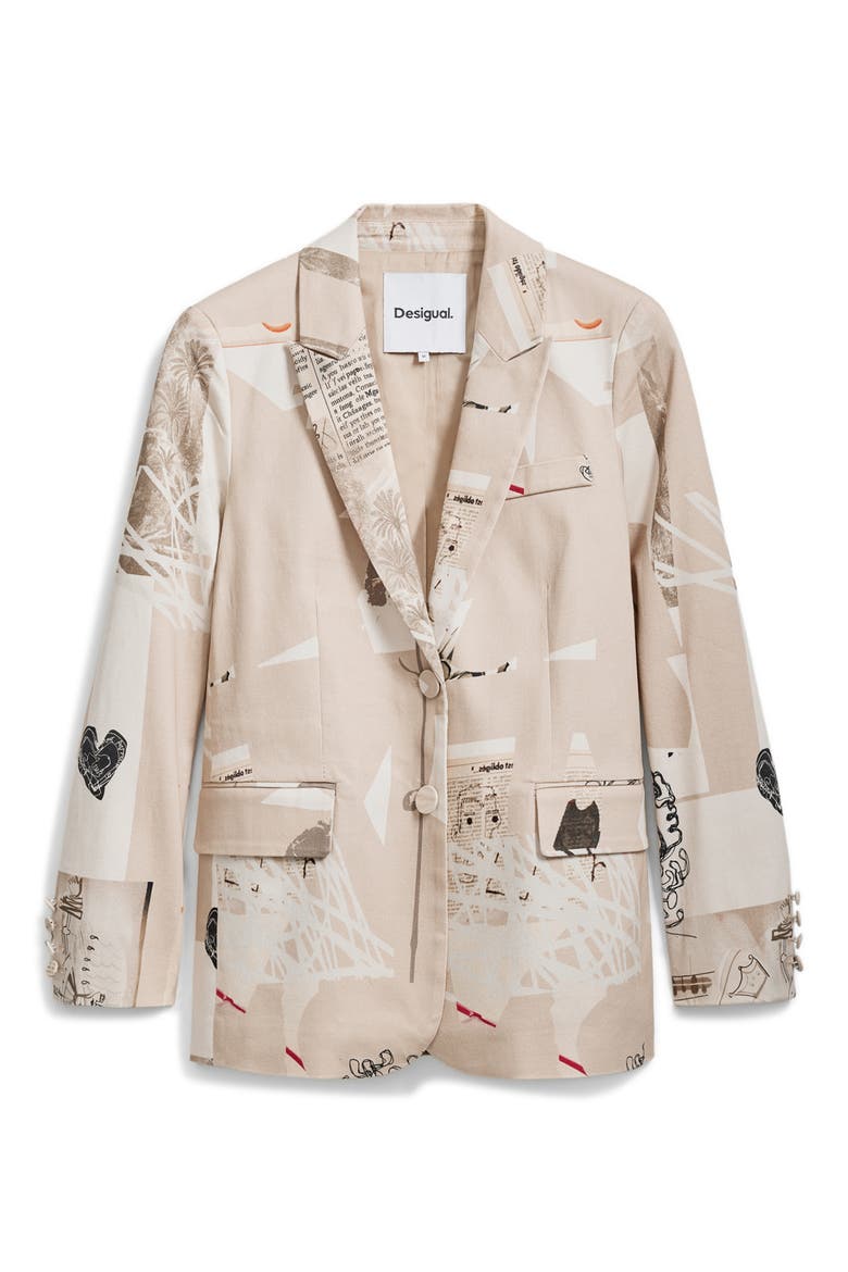 Classic Cut Blazer, Alternate, color, BEIGE