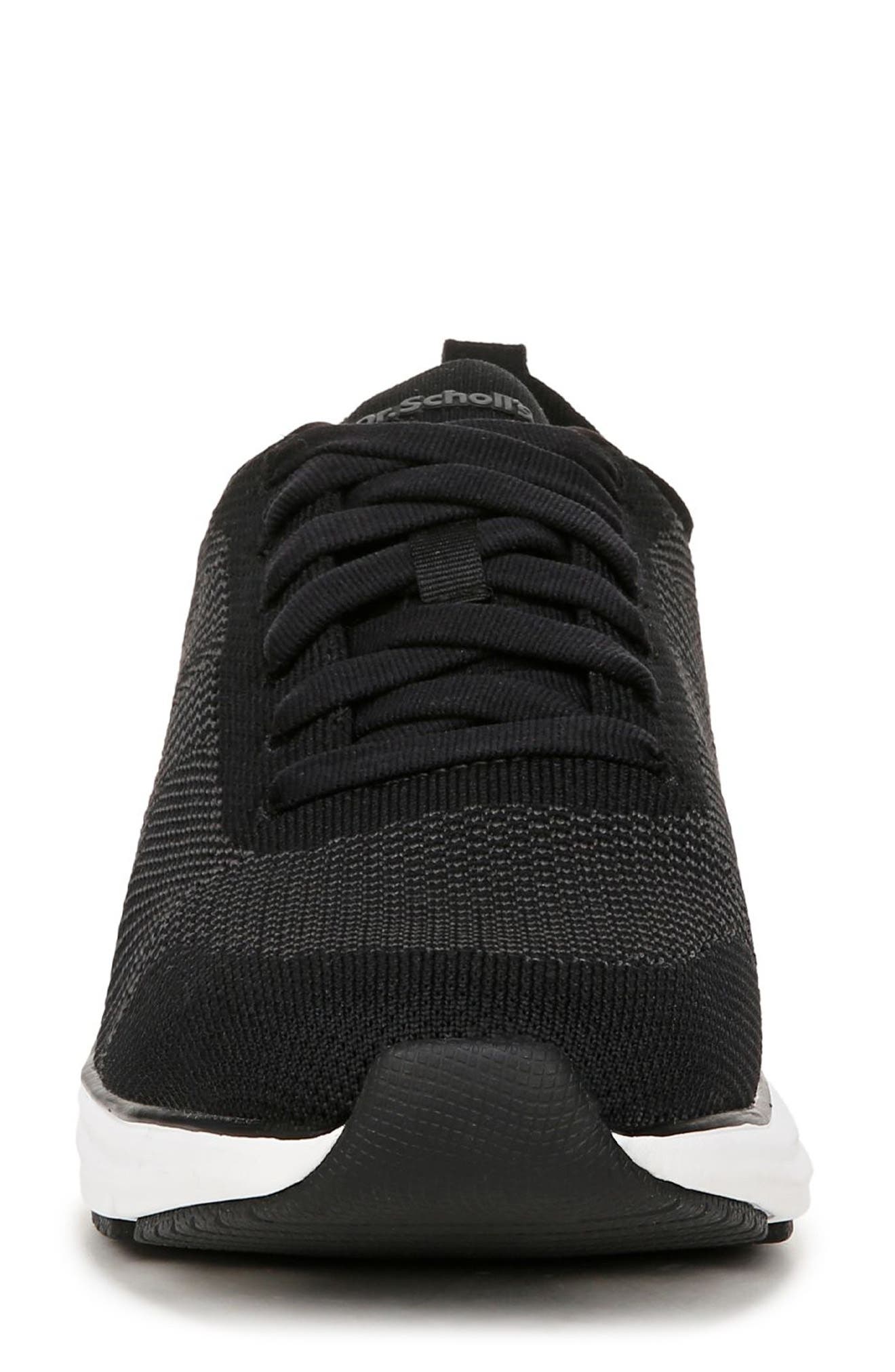 Dr. Scholl's Feel Ready Plantar Fasciitis Leather Sneaker (Men) - Wide Width Available, Alternate, color, Black