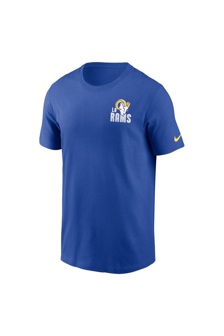 Men's Nike Royal Los Angeles Rams Blitz Essential T-Shirt, Alternate, color, Royal