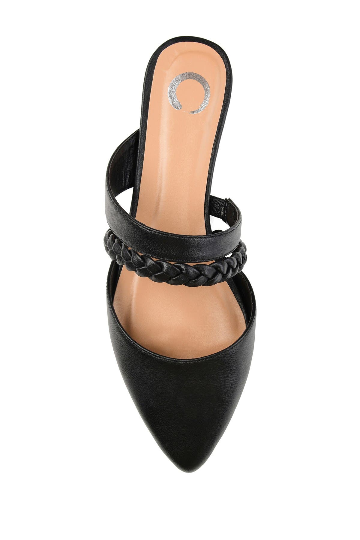 Journee Collection JOURNEE Olivea Braided Strap Mule, Alternate, color, Black