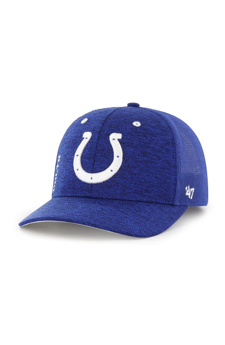 '47 Men's '47 Royal Indianapolis Colts Pixelation Trophy Flex Hat, Alternate, color,