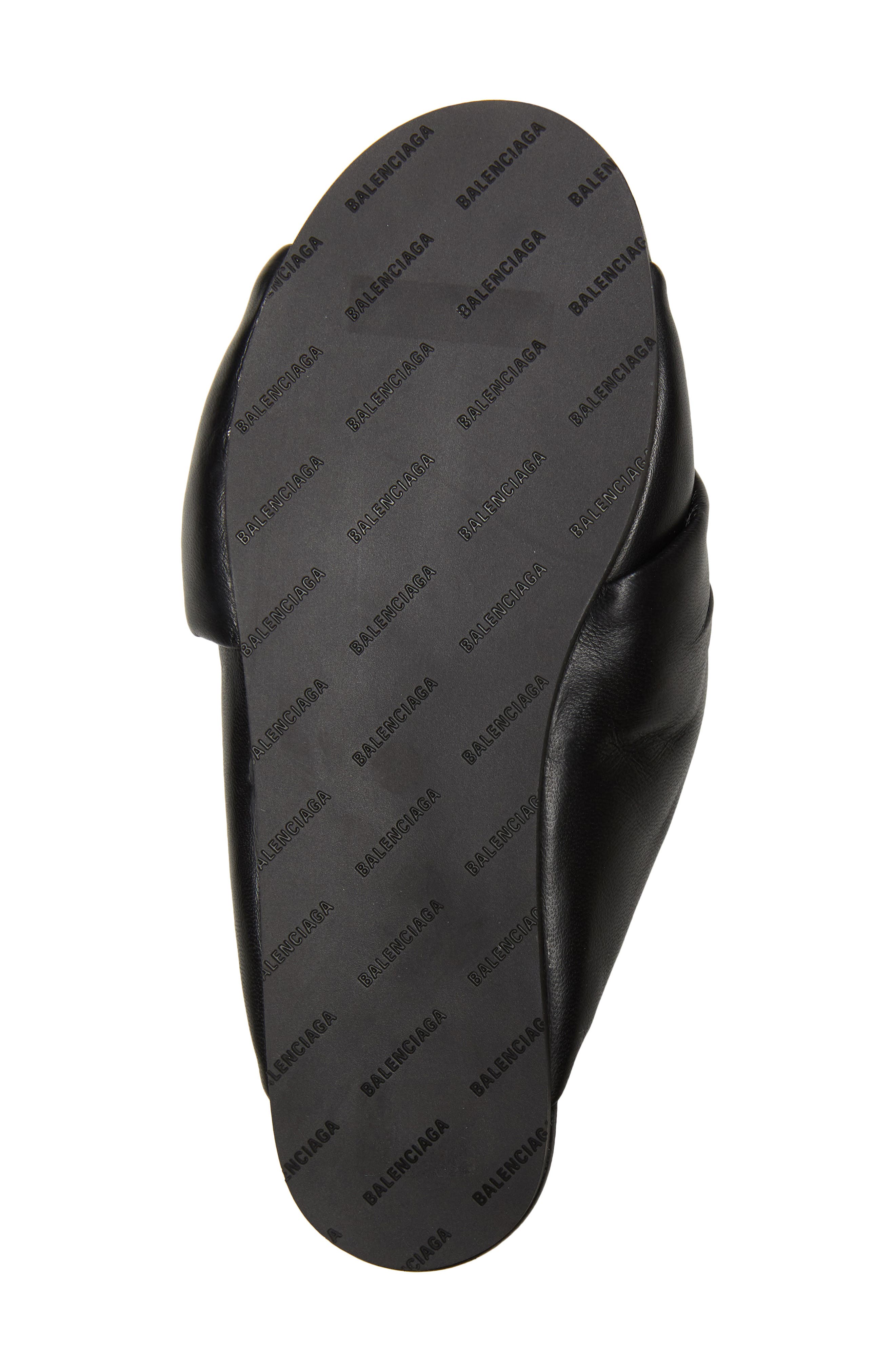 Balenciaga Drapy Slide Sandal, Alternate, color, 