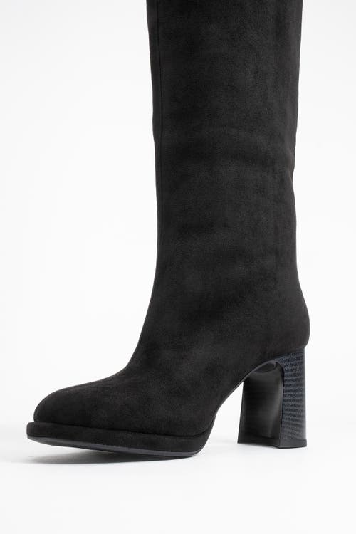 Prologue Shoes Josette Block Heel Knee High Boot In Multi